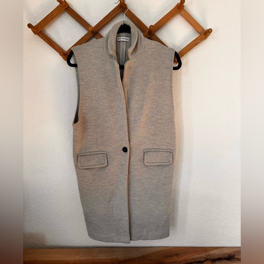 525 America 100% Wool Gray Vest